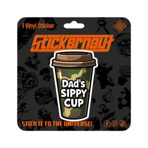 Wasserfester Vinyl-Aufkleber | Papas Schnabeltasse | Sarkastischer Erwachsenen Humor - Laptop Aufkleber, Becher Aufkleber