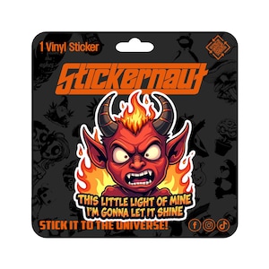 Waterdichte vinylsticker | Dit kleine lichtje zal ik laten schijnen | - Sarcastische humor voor volwassenen - laptopsticker, bekersticker