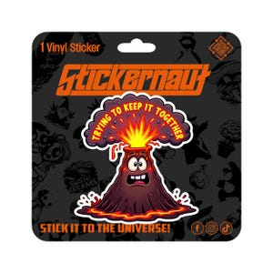 Wasserfester Vinyl-Aufkleber | Der Versuch, es zusammen zu halten | Sarkastischer Erwachsenen Humor - Laptop Aufkleber, Becher Aufkleber