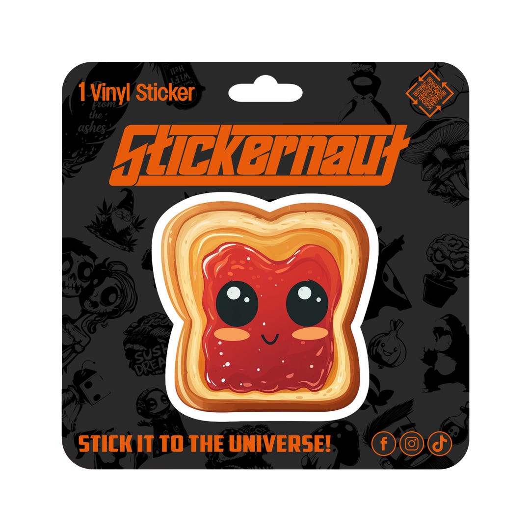 Pb Stickers Waterproof Vinyl Sticker | Kawaii PB&J | - Laptop Decal, Tumbler ...