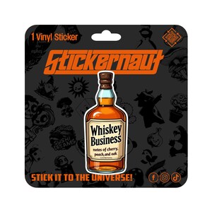 Wasserfester Vinyl-Aufkleber | Whisky Geschäft | Sarkastischer Erwachsenen Humor - Laptop Aufkleber, Becher Aufkleber