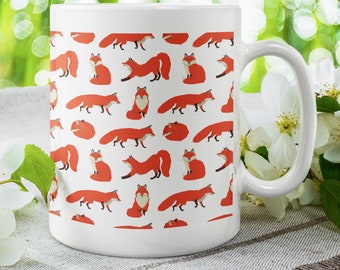 Fox Mug, Fox Gift, Fox Present