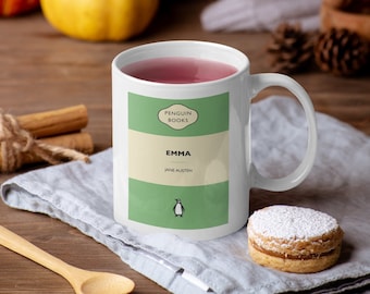 Emma Mug Jane Austen | Mug Design | gift for teacher| Birthday | penguin book cover | literary classics | book gift