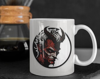 Demon Mug | Horror Gift| Mothers Day Gift |  GIFT Mug | Mug SCARY Lover Gift Birthday GOETIA, uncle gift, auntie gift, dad gift, mum gift