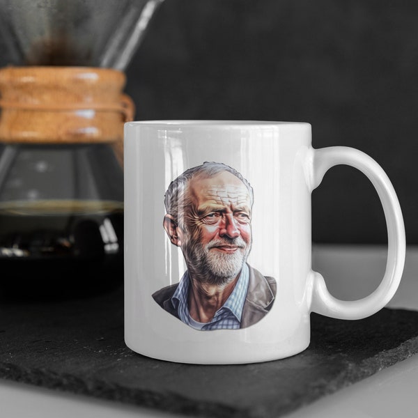 Jeremy Corbyn mug, marxist mug, coffee mug, handmade mug,  mug for mum, auntie mug, gift for uncle, fathers day gift, communist