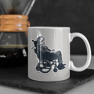 Stephen Hawking Mug, co-worker gift, leaving present, secret santa, gifts under ten pound, office gift, work gift, friend mug