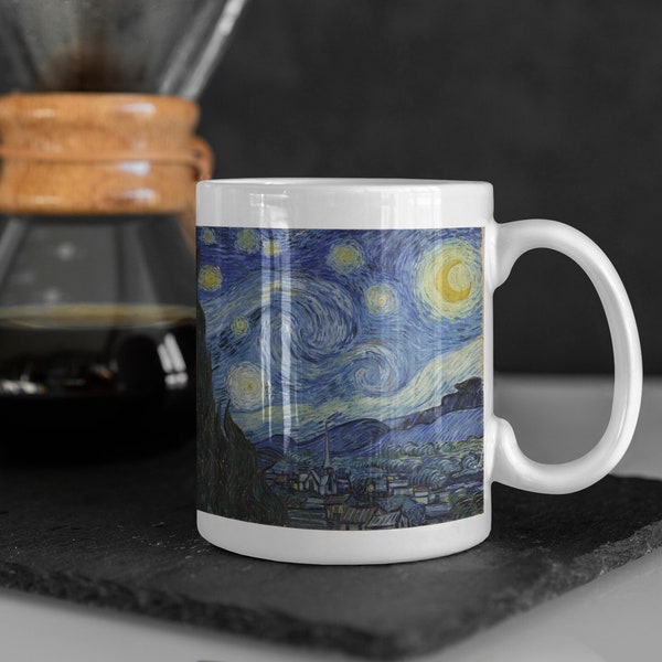 Starry Night vincent van gogh | coffee mug, handmade mug, custom mug, mothers day, mug for mum, auntie mug, gift for uncle, gift for dad
