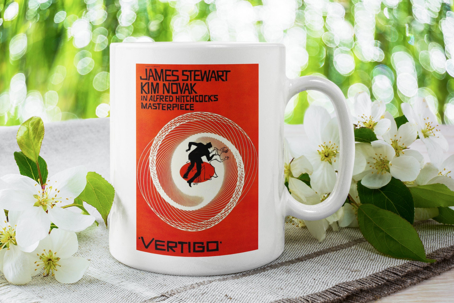 Vertigo Movie Poster - 1958 Coffee Mug by Mountain Dreams | Vertigo Movie Poster