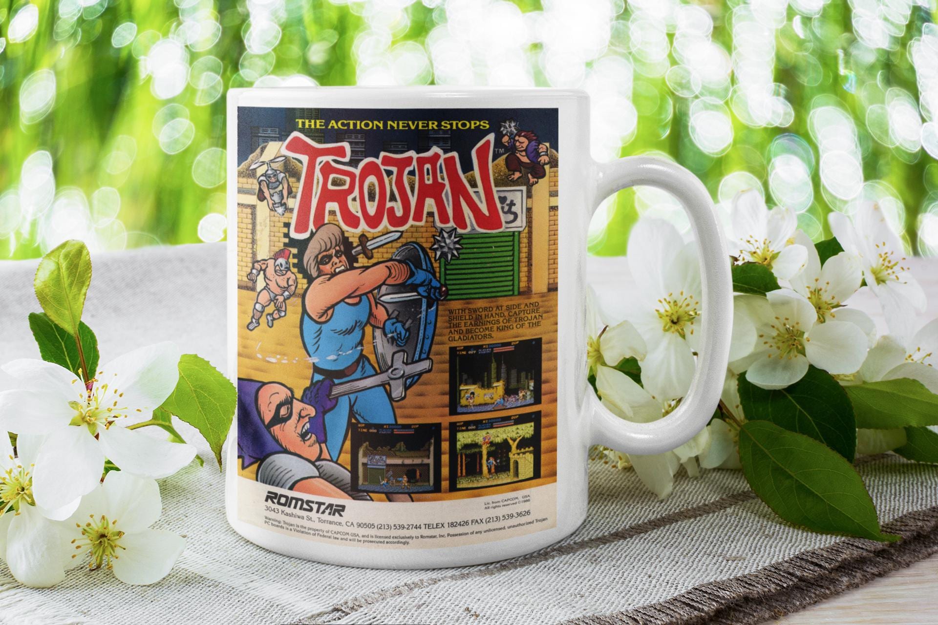 Trojan Retro Game Mug – A Classic Arcade Tribute! - Etsy
