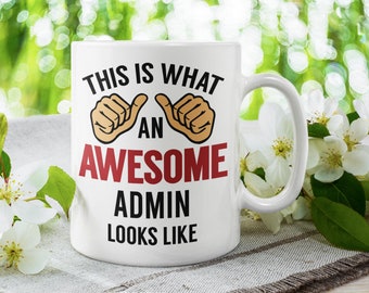 Regalo para administrador, regalo para administrador, divertido regalo de oficina, taza de café de agradecimiento - Taza de cerámica para profesionales administrativos