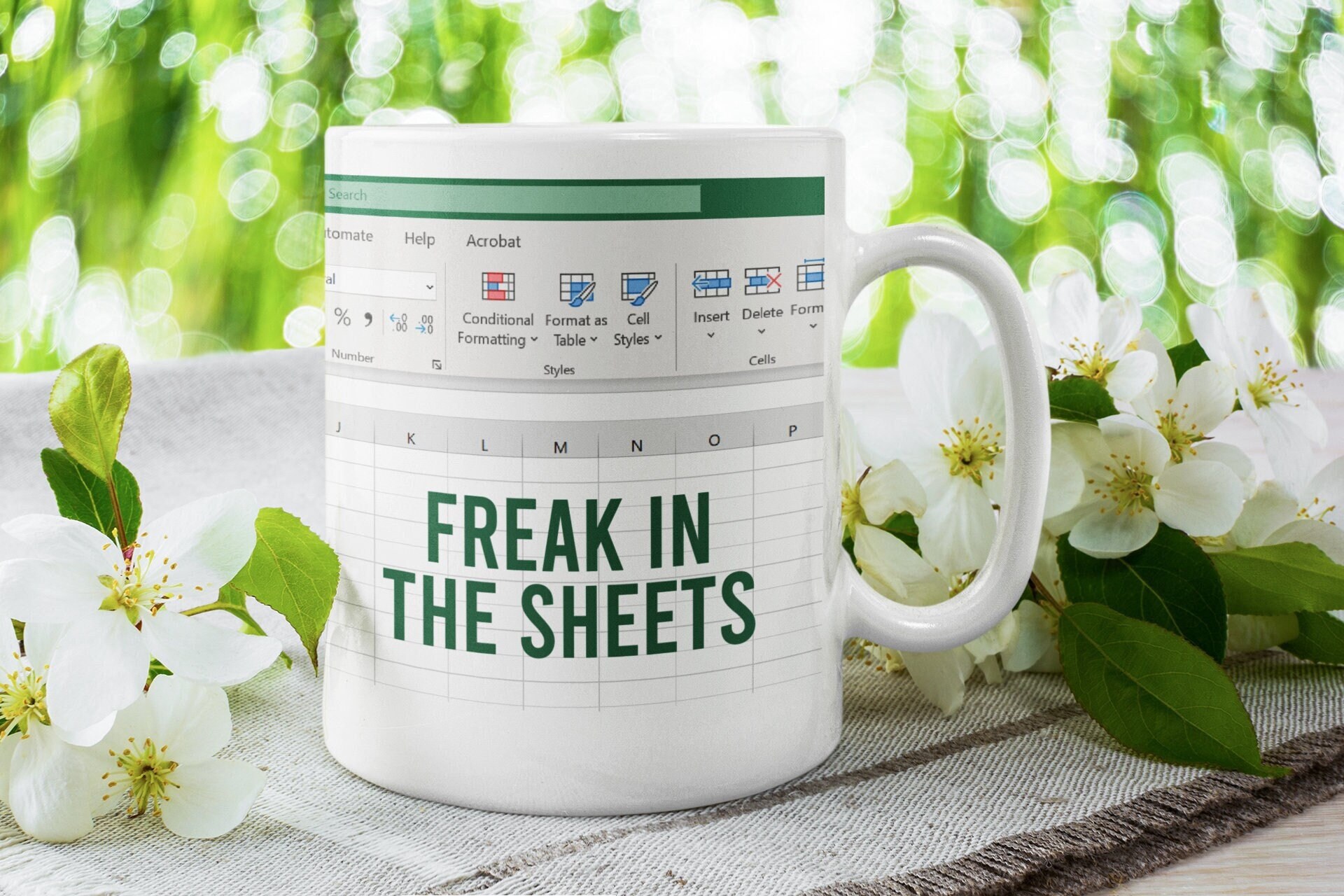 Tazza Divertente Freak In The Sheets - Excel Shortcuts, Regalo Per Contabili, Ragionieri, CFO, In Scatola Regalo - 3