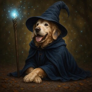 Arte personalizzata per animali domestici / Trasforma il tuo animale domestico in un mago, cavaliere, eroe e altro ancora / Ritratto unico per animali domestici / Regalo personalizzato per animali domestici