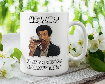 Lionel Richie, ¿buscas té? Un regalo divertido, un detalle divertido, una divertida taza de té.