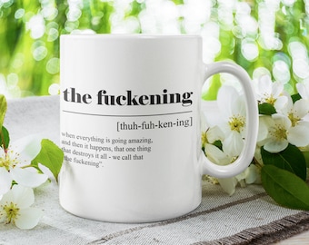 Taza "La Puta" – Divertida taza de café – Taza de cerámica con frase ingeniosa – Apta para lavavajillas y microondas