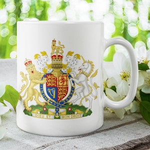 UK Tasse, UK Geschenk, UK Wappen, Elegante UK Wappenbecher - Feiern Sie das britische Erbe