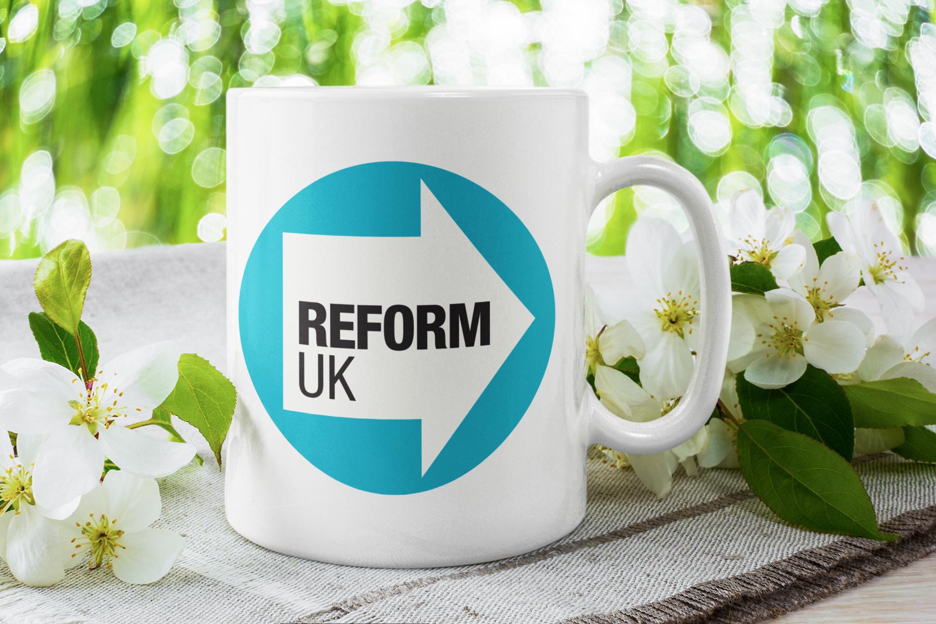 Reform UK Logo Mug | 11oz Political Coffee Cup | British Politics Gift ...