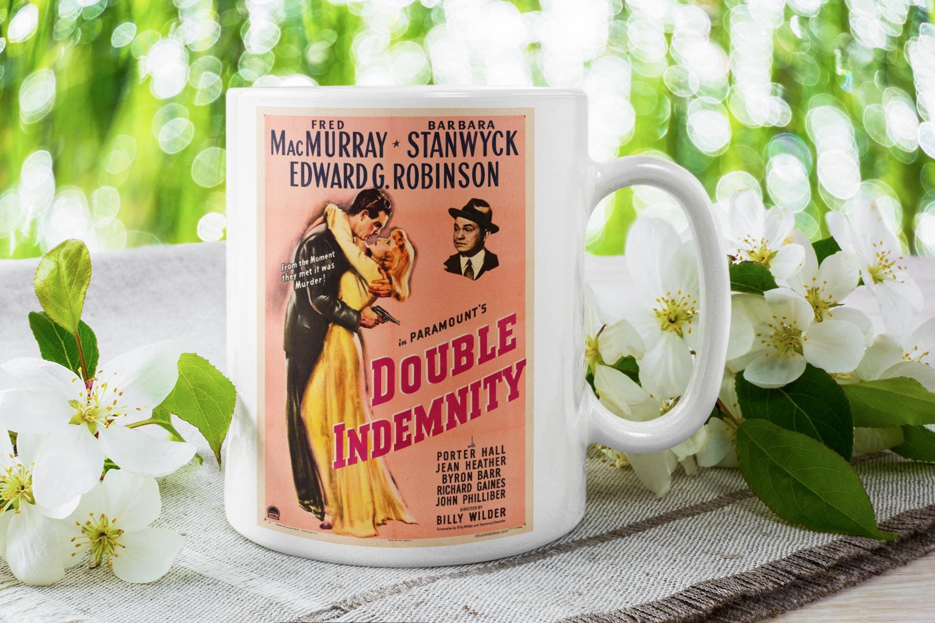 Double Indemnity Mug | Film Noir Classic | Vintage Thriller Movie
