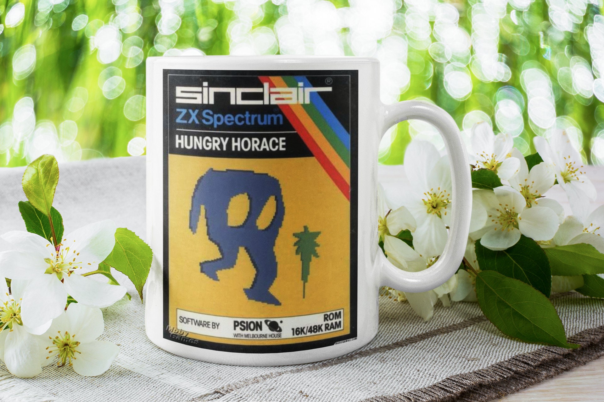 任天堂 Horace Goes Skiing ZX Spectrum Mug – Retro 8-bit Game Art