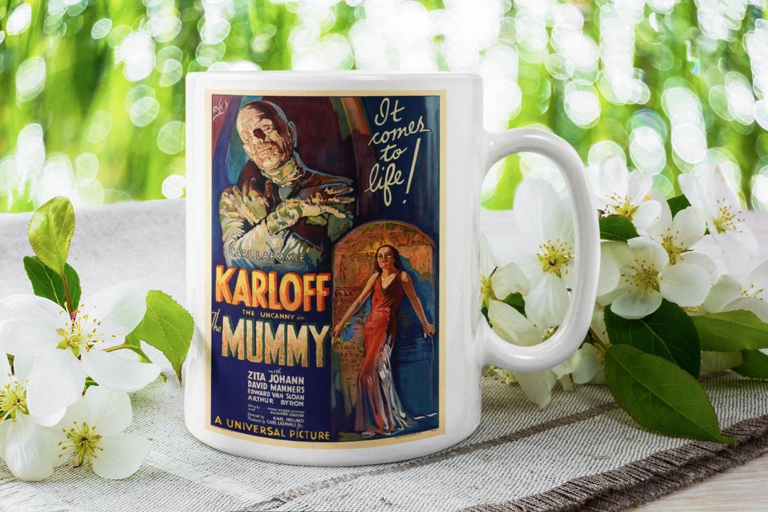 The Mummy (1932) Mug – Boris Karloff Classic Horror Poster – Universal ...