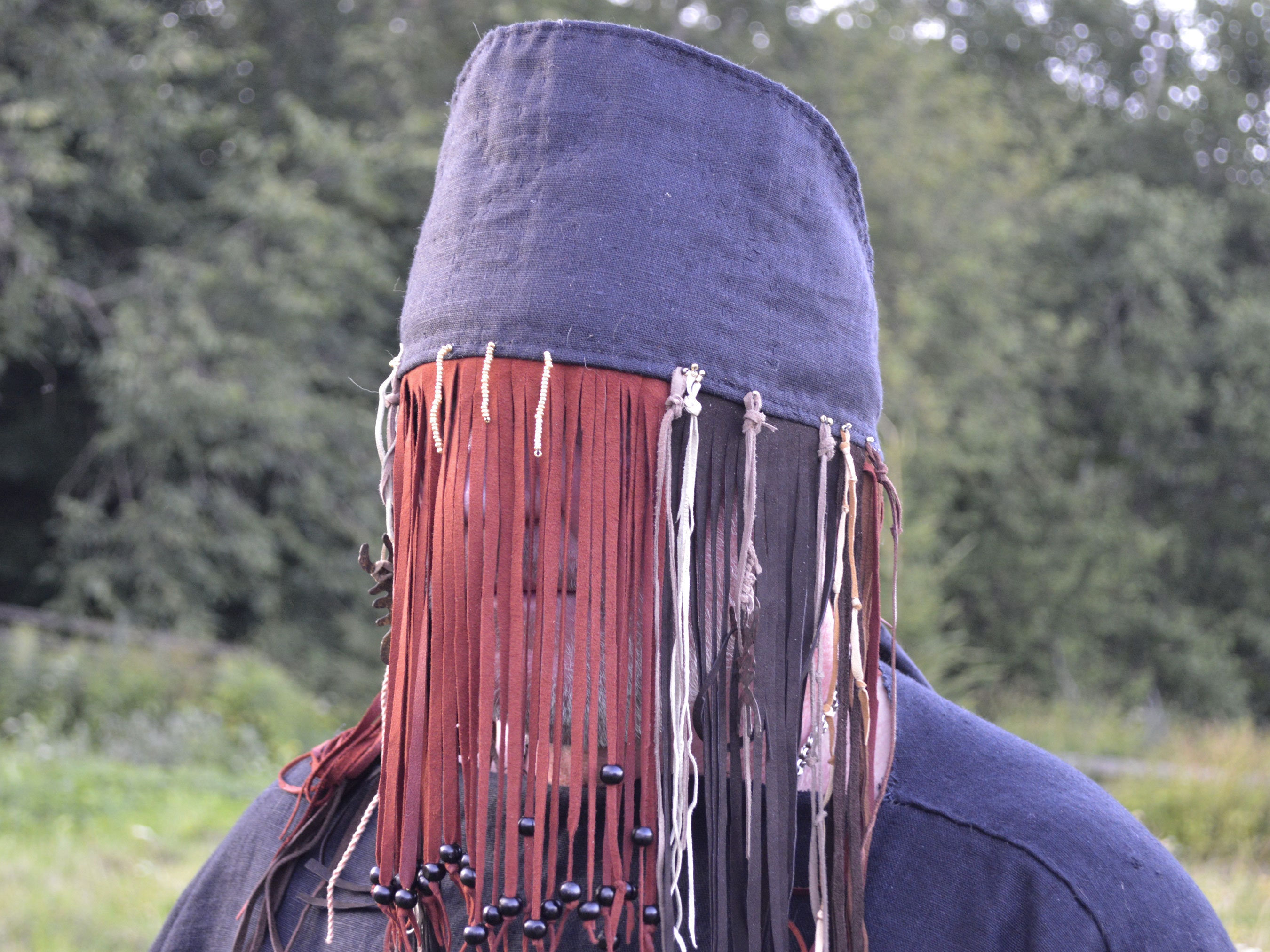 A Simple Shamanic Mask With a Fringe for the Ritual. TO ORDER! - Etsy