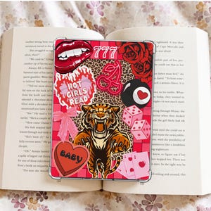 Trendy Tiger/Lucky Kindle Case Insert / booktok/ bookish merch/ clear case insert/ edgy
