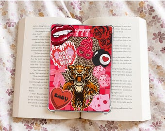 Trendy Tiger/Lucky Kindle Case Insert / booktok/ bookish merch/ clear case insert/ edgy