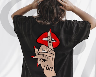 Maglietta Shut the F*ck Up /da libro/da libro/romanzo dark/accessori da libro/retrò/alla moda/merchandising da libro/colori comodi/maglietta oversize