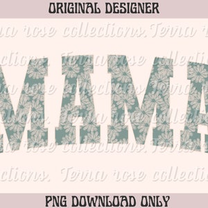 Fall Varsity Mama PNG Digital Download, automne png, automne floral, automne mama télécharger, téléchargement tee graphique, automne sublimation png, mama graphique