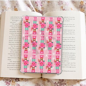 Pink Nutcracker Kindle Case Insert / E-reader Case Insert/ booktok/ bookish merch/ clear case insert/christmas/holiday design