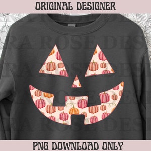 Citrouille Jack o lantern PNG Télécharger, automne téléchargement png, téléchargement de sublimation, jack o lantern png, tee graphique télécharger, halloween png