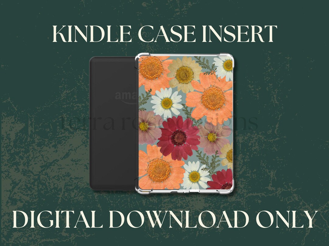 Dried Floral Kindle Insert Png Download | Clear Case Insert | E-reader ...