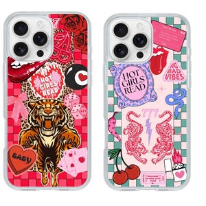Tigre tendance/Bundle d'inserts de coque de téléphone livresques porte-bonheur/insert de coque transparent/ livresques/accessoires de livres/accessoires de téléphone/produits livresques
