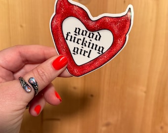 Pegatina de libros de Good F*cking Girl/ Booktok/ Merchandising de libros/ Hecho a mano/ Accesorios para Kindle/ Accesorios para libros/ Era de los villanos/ Moralmente gris