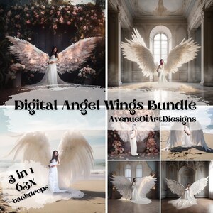 63 Digital Backdrops Bundle, Angel Wings Digital Backgrounds, Maternity Backdrops, Photography Backdrop, Floral Backdrops, Outdoor Backdrops