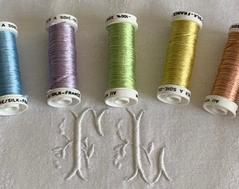 Silkworm discovery pack, Paris silk threads, pastel.