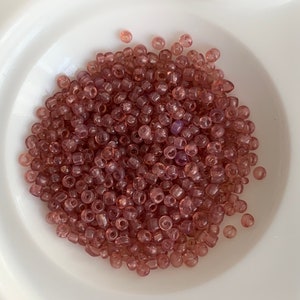 Cousin beads and old pink company. Small French glass beads. About 500 per bag.