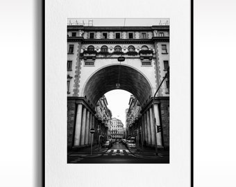 Entrada - Impresiones de Bellas Artes sin marco Regalo de decoración del hogar, Fotografía en blanco y negro