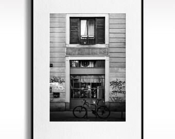 Taller - Impresiones de bellas artes sin marco, regalo de decoración del hogar, fotografía en blanco y negro