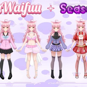 Live2d Vtuber Model for Commercial Use Cute Girl Chibi ...