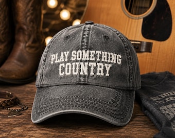 Play Something Country Cap | Vintage Embroidered Trucker Hat