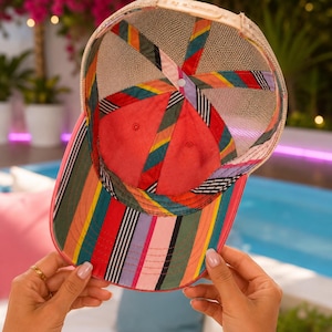 Single & Vulnerable Embroidered Trucker Hat Mesh Snapback | Bombshell Villa Reality TV Aesthetic Hot Girl Summer Amor Island Trendy Cap image 4