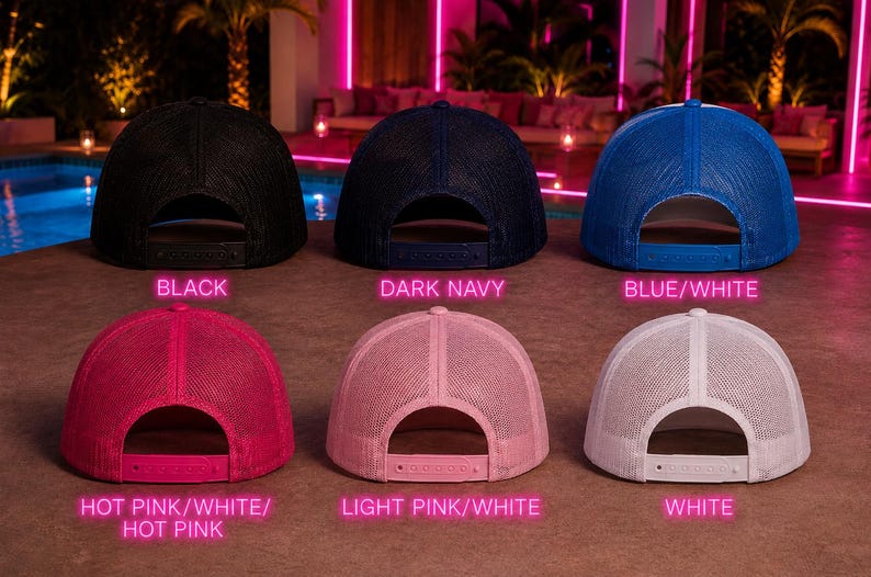Where's Your Head At Palm Trees Heart Villa Trucker Hat Trendy Bombshell Vulnerable Hot Girl Summer Aesthetic Cap Soul Ties Love image 11