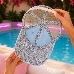 Single & Vulnerable Embroidered Trucker Hat Mesh Snapback | Bombshell Villa Reality TV Aesthetic Hot Girl Summer Amor Island Trendy Cap image 8