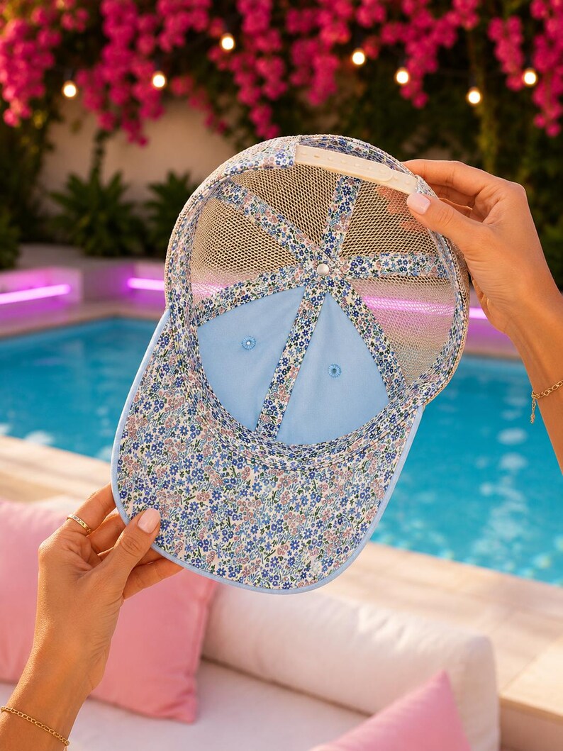 Single & Vulnerable Embroidered Trucker Hat Mesh Snapback | Bombshell Villa Reality TV Aesthetic Hot Girl Summer Amor Island Trendy Cap image 8