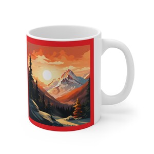 La Vista a la Montaña, Taza de Cerámica 11oz