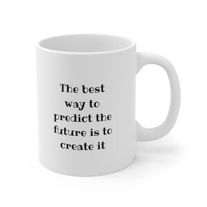 Prevedi il futuro, tazza in ceramica da 11 once