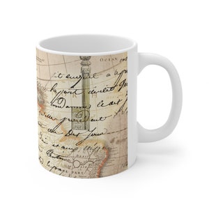 Travel The Map, Ceramic Mug 11oz