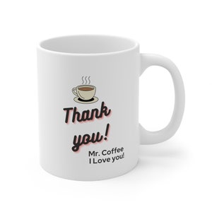 Thank You, Ceramic Mug 11oz