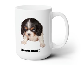 Grumpy Puppy Coffee Mug – Funny Dog Lover Gift, 15 oz Ceramic