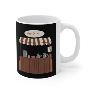 Hot Cocoa Stand, Ceramic Mug 11oz